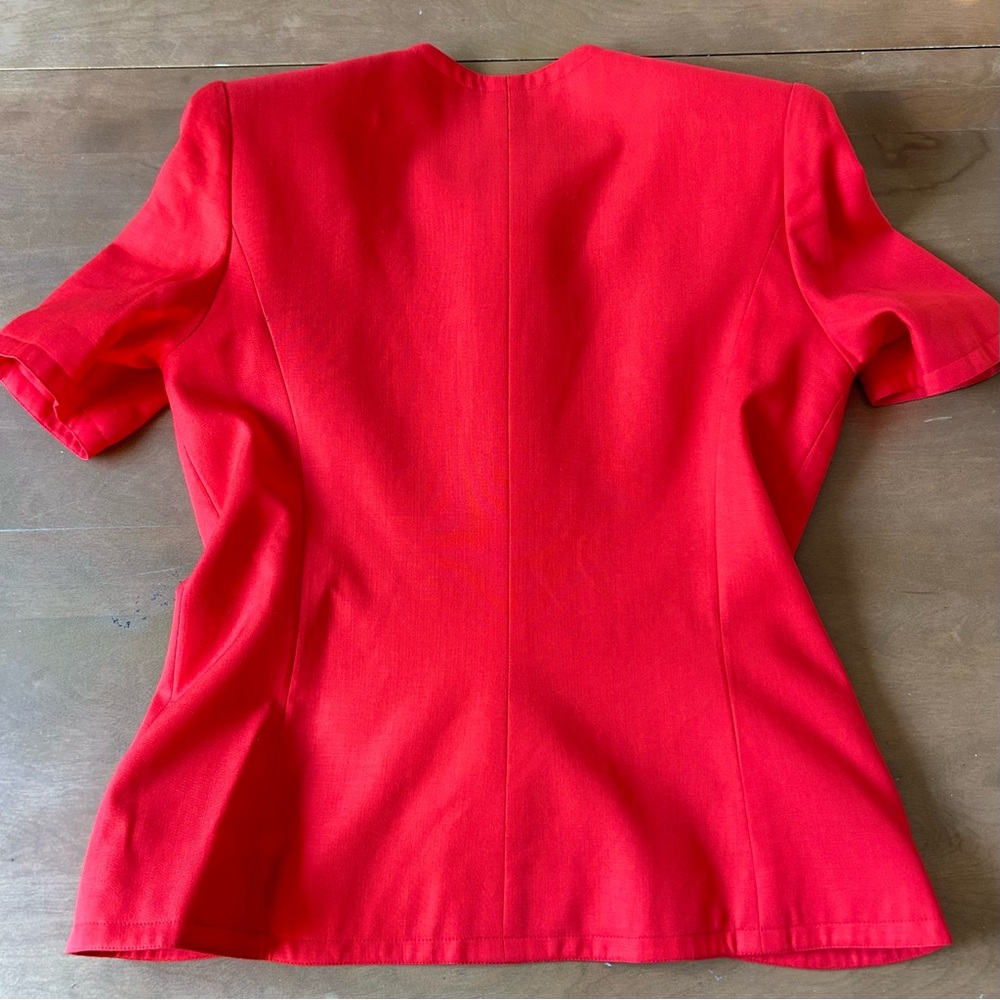 Vintage Ann Lawrence Red Tailored Blazer - Picture 11 of 16